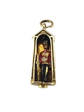9 Karat Yellow Mechanical Gold Royal Guard Charm #19132